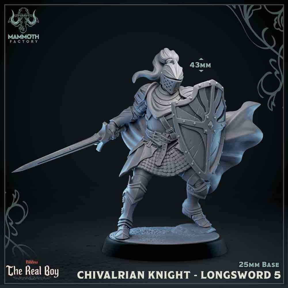 Chivalrian Knight with Longsword 5 (Paladin) - 