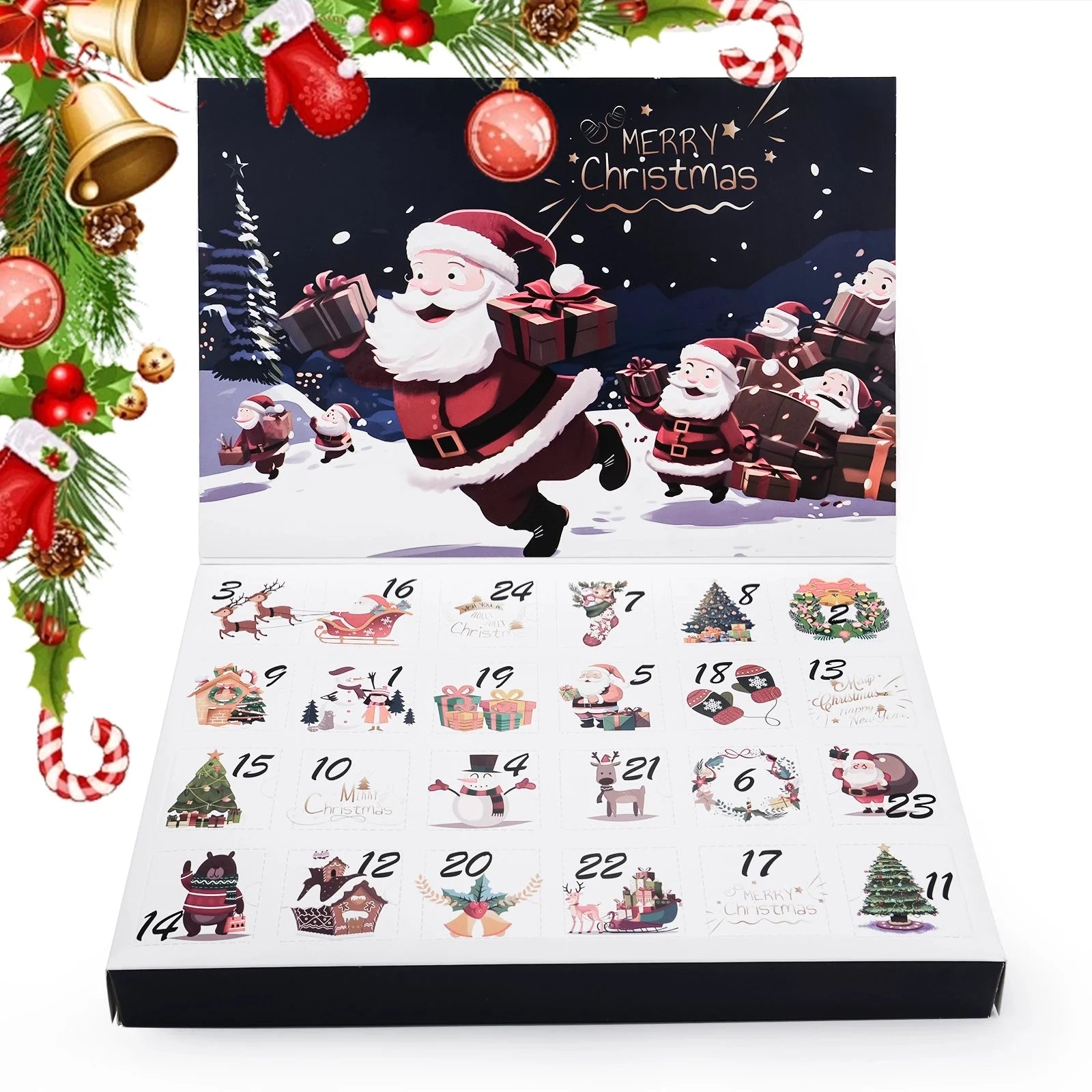 Christmas D&D Dice Blind Box Countdown Calendar, Random Christmas Dice Gifts, D&D Fan Gifts