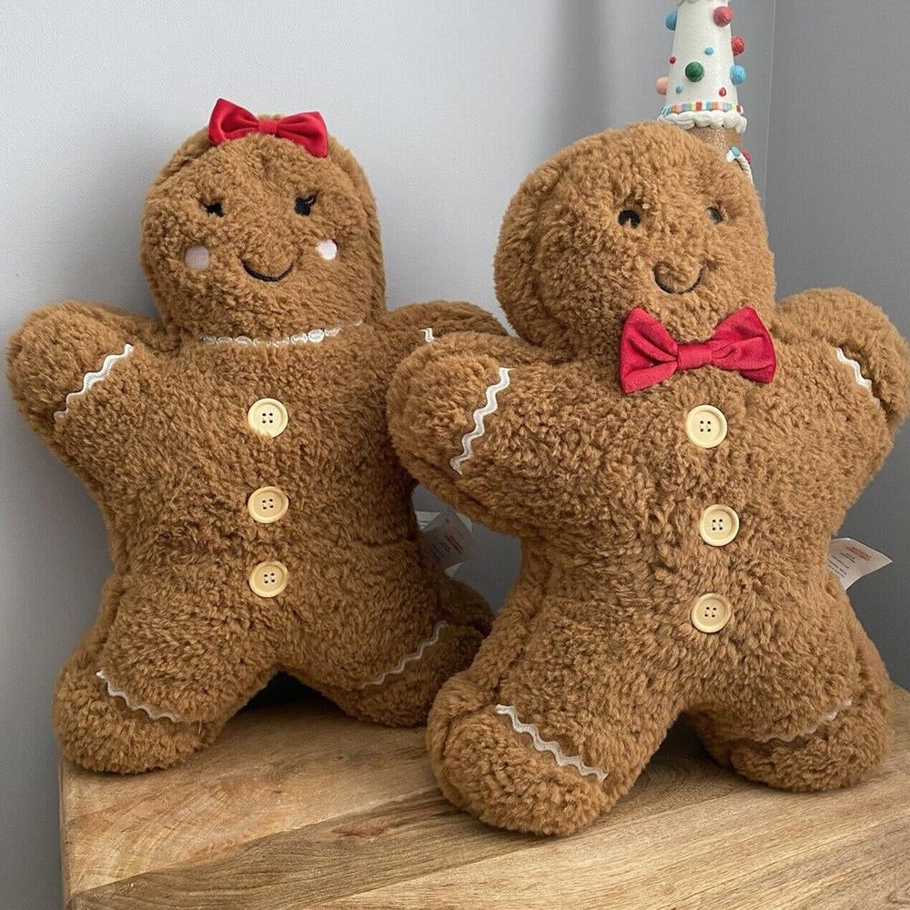 Christmas Gingerbread Man Pendant Christmas Tree Party Home Decor Pillow For Decoration Couch