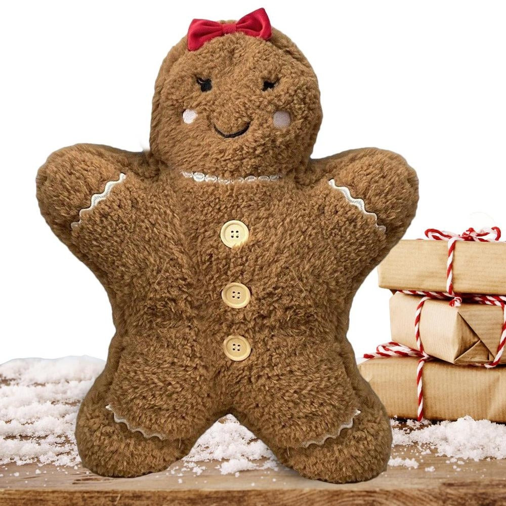 Christmas Gingerbread Man Pendant Christmas Tree Party Home Decor Pillow For Decoration Couch