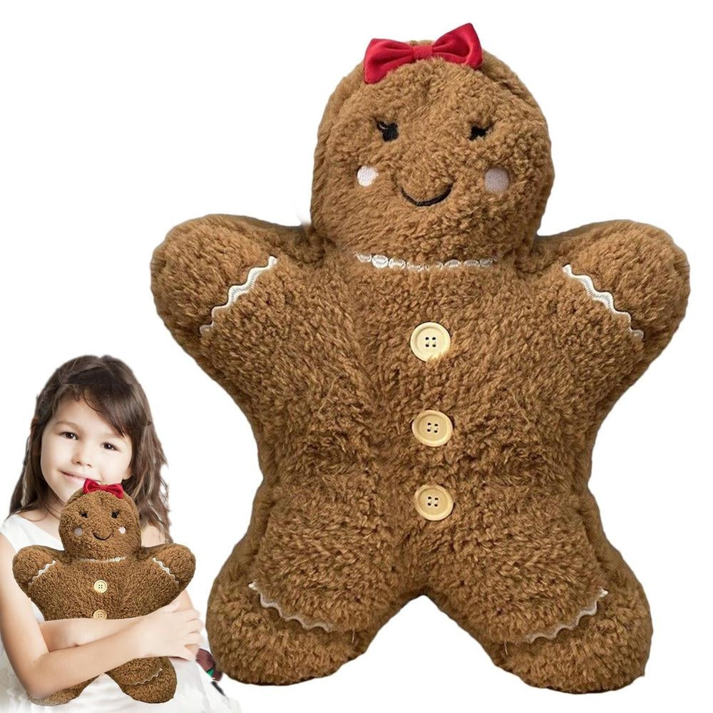 Christmas Gingerbread Man Pendant Christmas Tree Party Home Decor Pillow For Decoration Couch