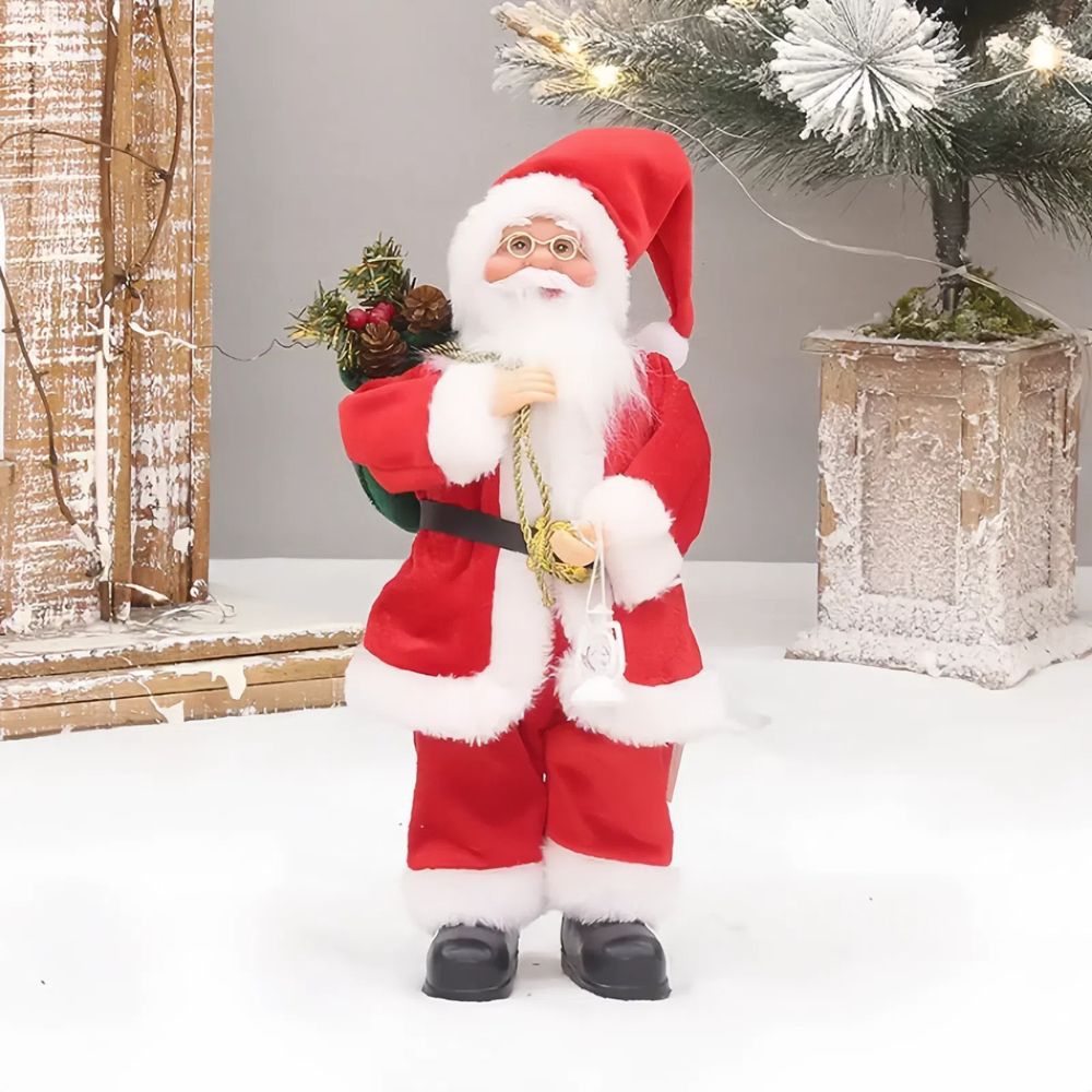 Christmas Home Decor Santa Claus Doll with Gift Bags