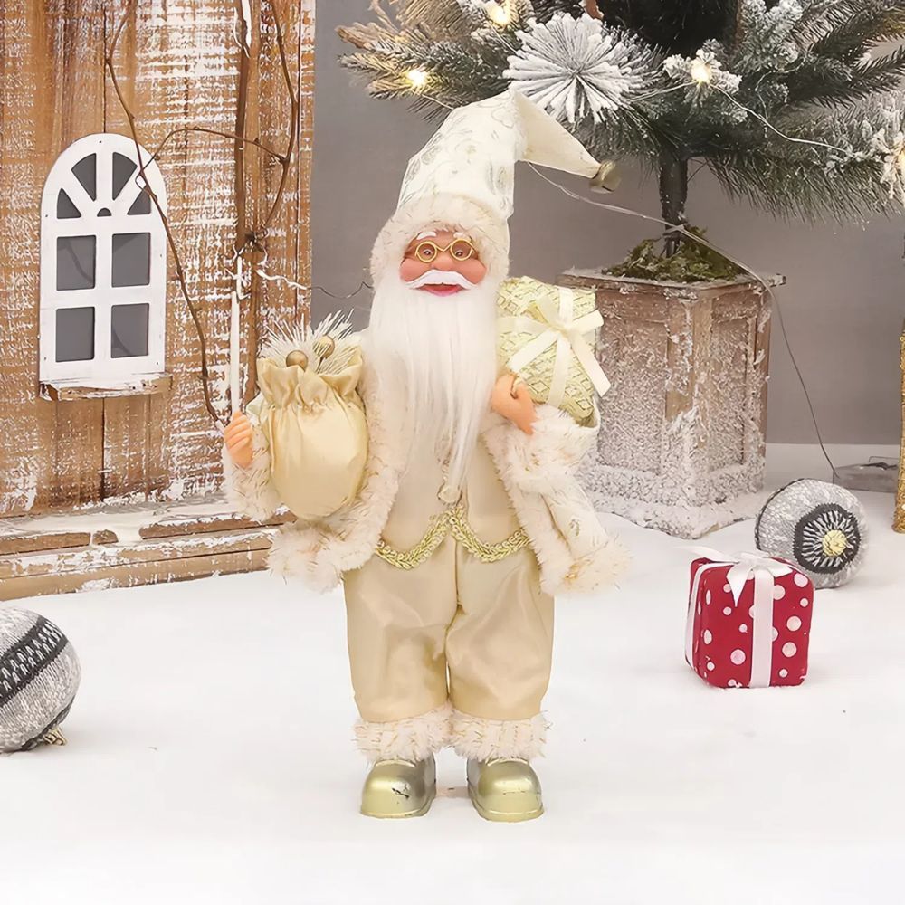 Christmas Home Decor Santa Claus Doll with Gift Bags