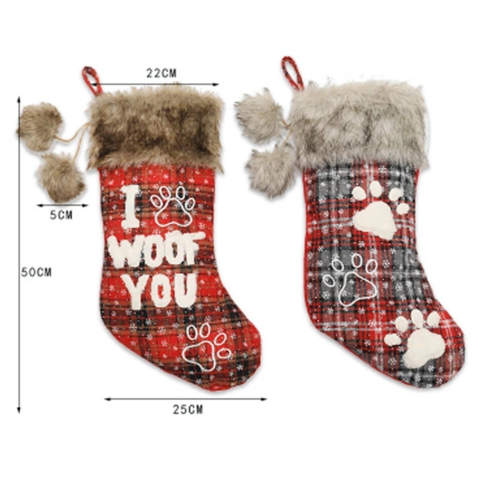 Christmas Ornaments Socks Dog Cat Pendants Christmas Tree Decorations