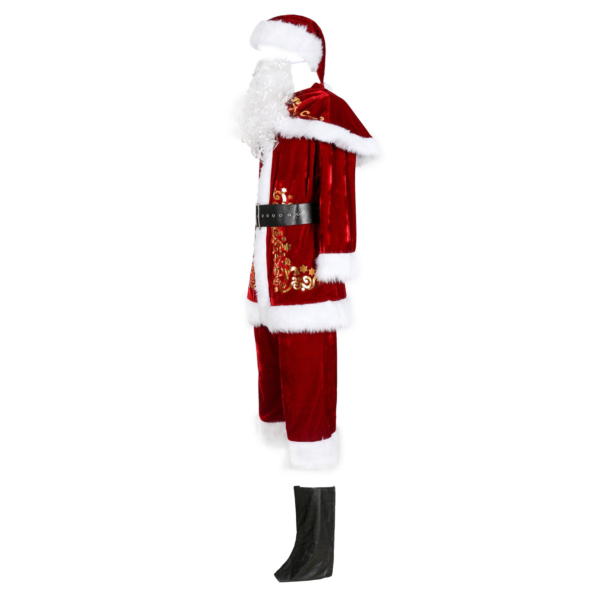 Christmas Santa Claus Costume Printed Christmas Suit