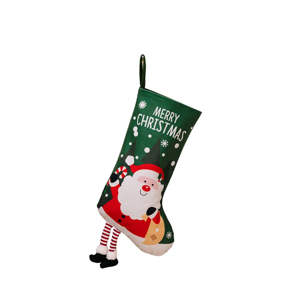 Christmas Stocking Large Stockings Santa Snowman Candy Gift Socks Tree Ornament Decorations