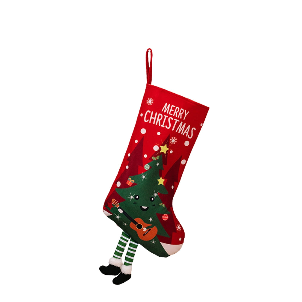 Christmas Stocking Large Stockings Santa Snowman Candy Gift Socks Tree Ornament Decorations