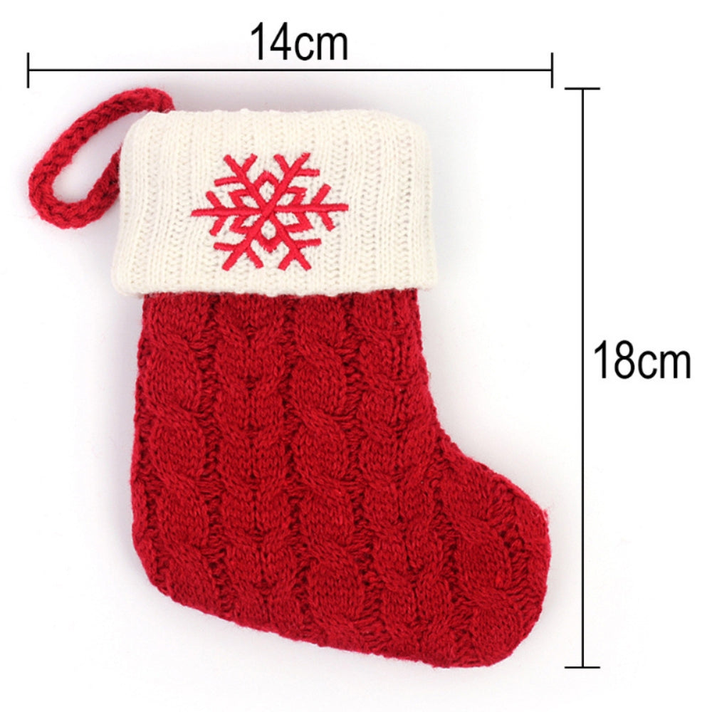 Christmas Stocking New Knitting Christmas Tree Pendant Decorations