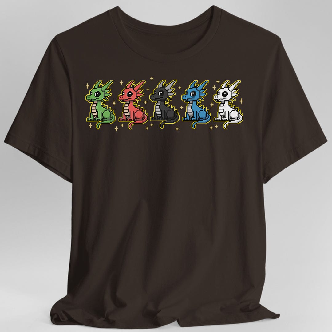 Chromatic Dragons Pixel Art T-shirt