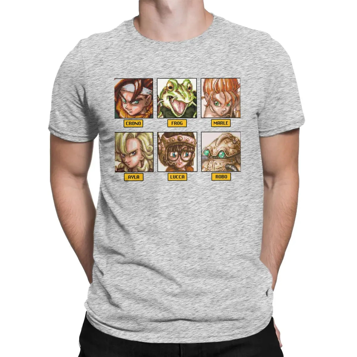 Chrono Team final fantasy video game T-Shirt for Men O Neck 100% Cotton