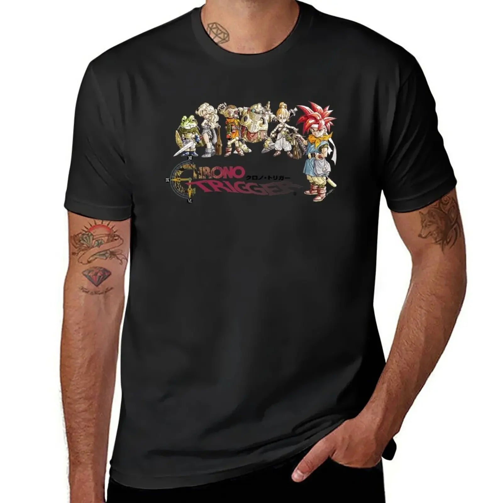 Chrono Trigger Logo T-Shirt new edition summer top summer clothes mens workout shirts