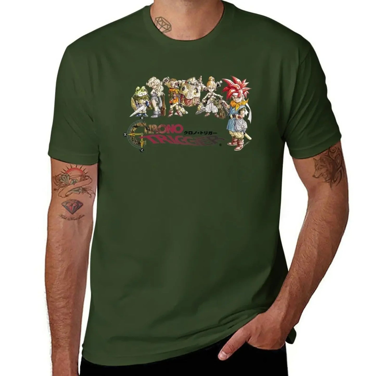 Chrono Trigger Logo T-Shirt new edition summer top summer clothes mens workout shirts