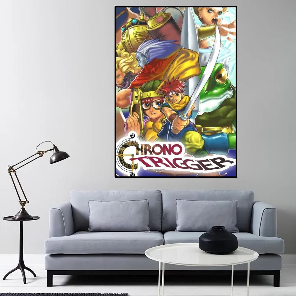 Chrono Trigger Poster Home Room Decor Aesthetic Art Wall Painting Stickers