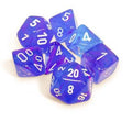Nebula Polyhedral Aura/White Luminary 7-die set - 