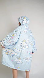 Cinnamoroll Wearable Blanket Hoodie for Kids & Adults | OLM Toys