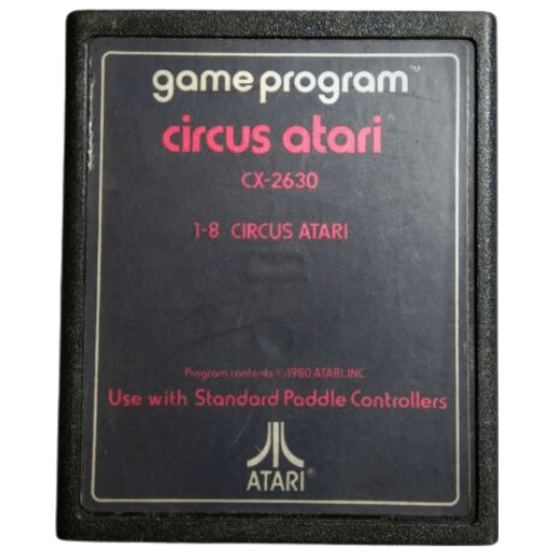 Circus Atari - Atari 2600 - Text Label - Game Only