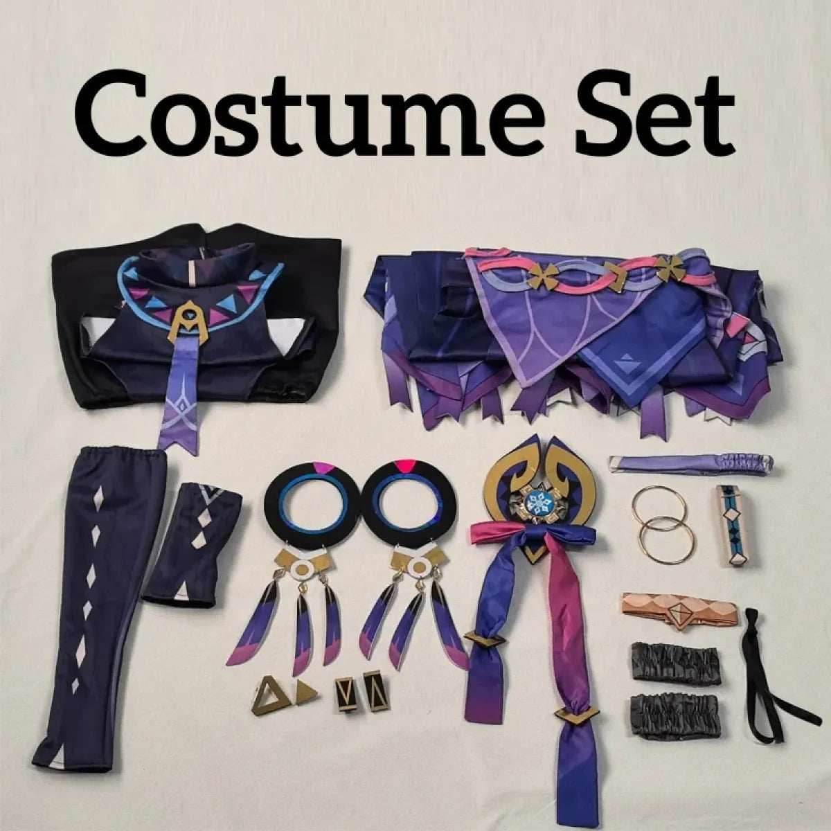 Genshin Citlali Cosplay Dress – Elegant Fantasy Outfit Set - Wig only(one size ) / XL