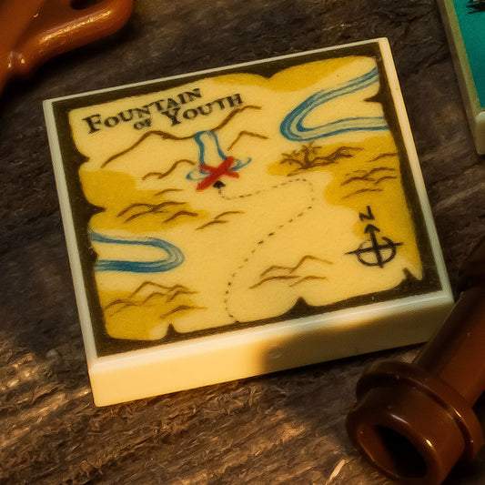 B3 Customs® Fountain of Youth Treasure Map (2x2 Tile)