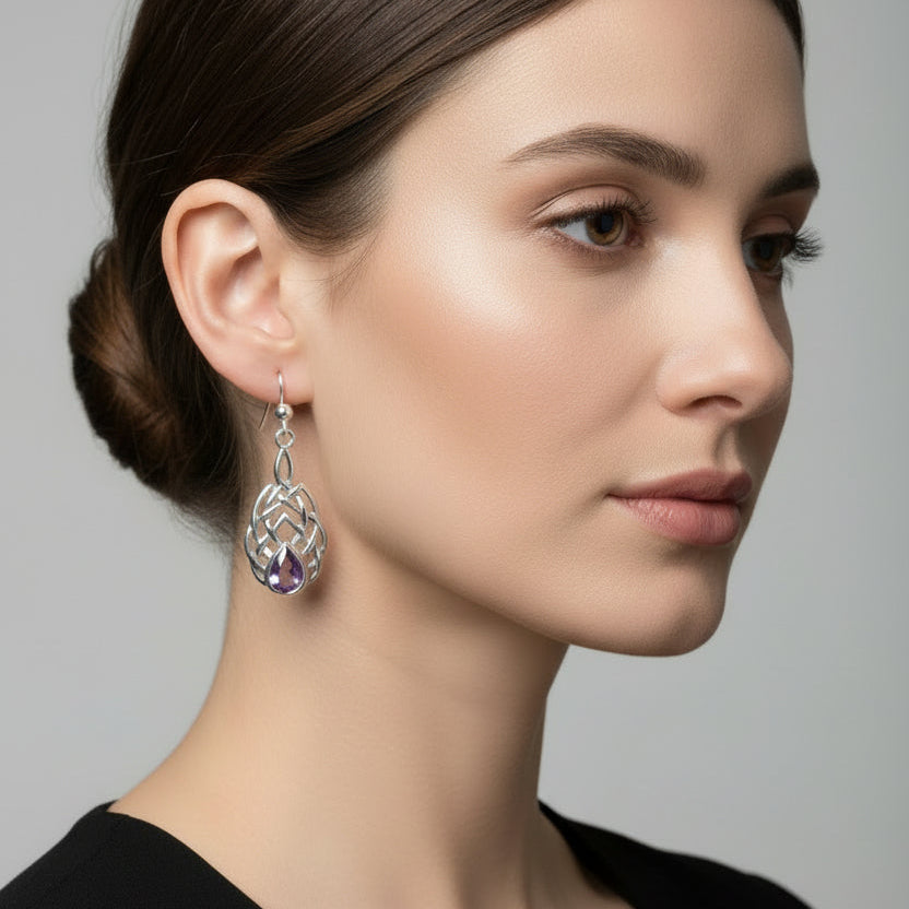 Abria Celtic Knot Earrings