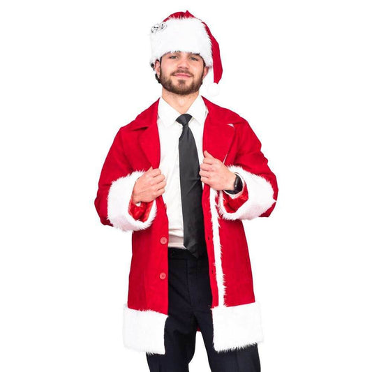 Clark Griswold Halloween Costume Santa Claus Christmas Suit and Hat - S/M