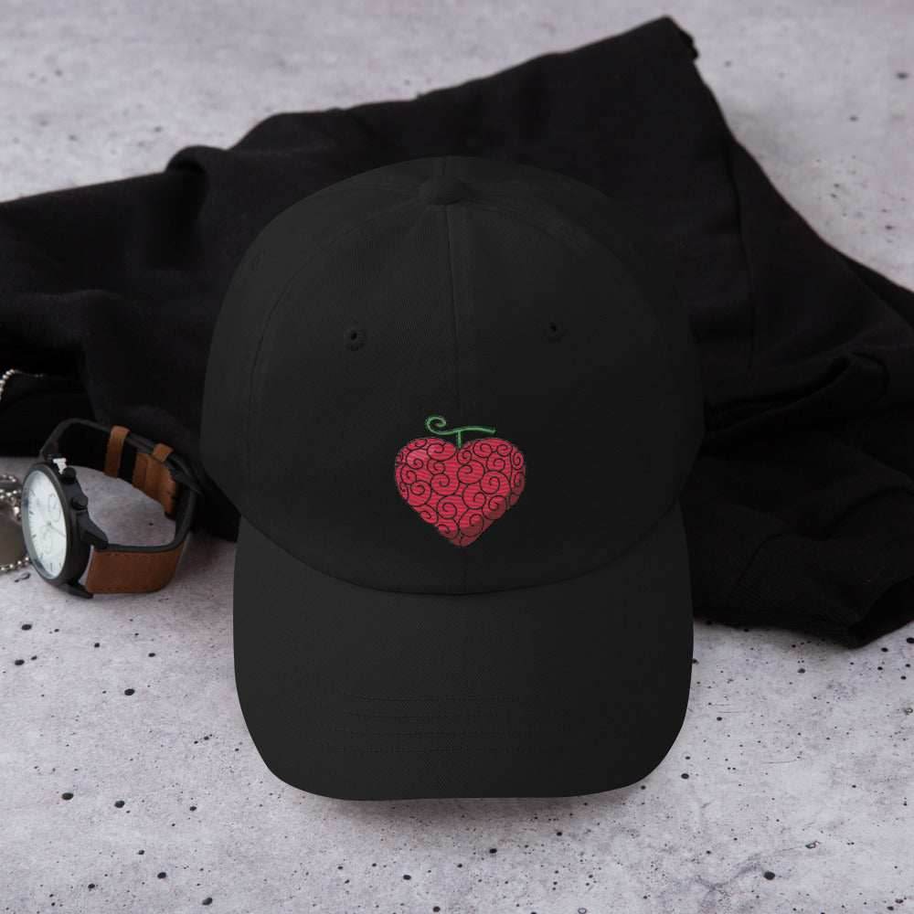 Ope Ope Devil Fruit Embroidered Dad Hat - Black