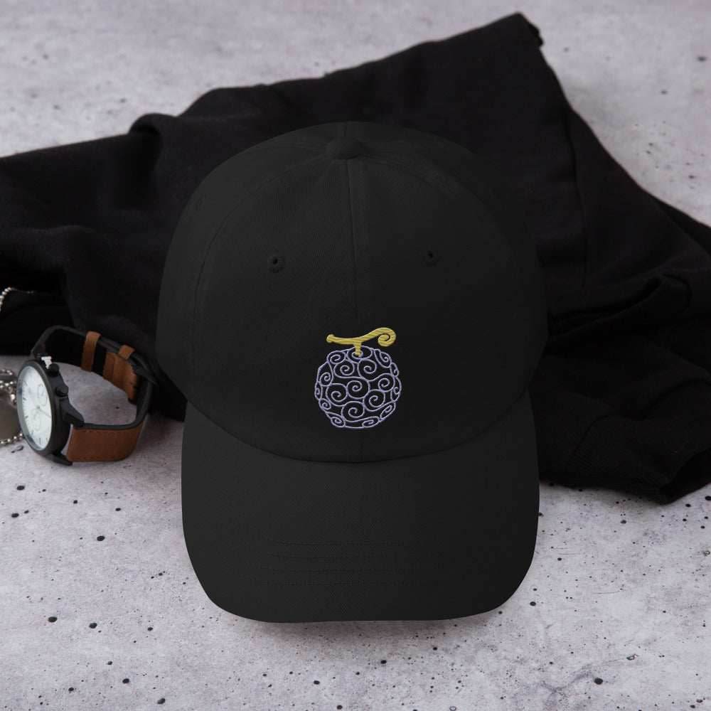 Gum Gum Devil Fruit Embroidered Dad Hat - Black