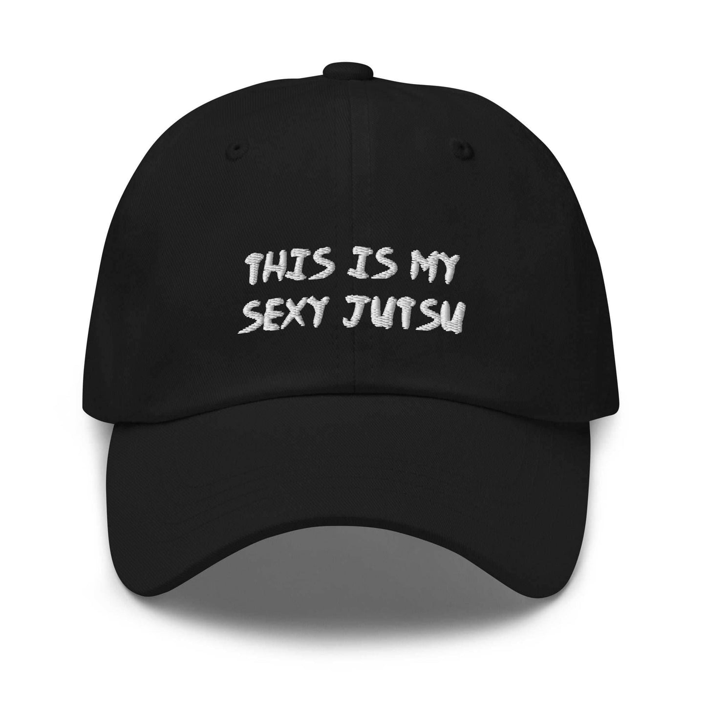 Sexy Jutsu Anime Embroidered Dad Hat - Black