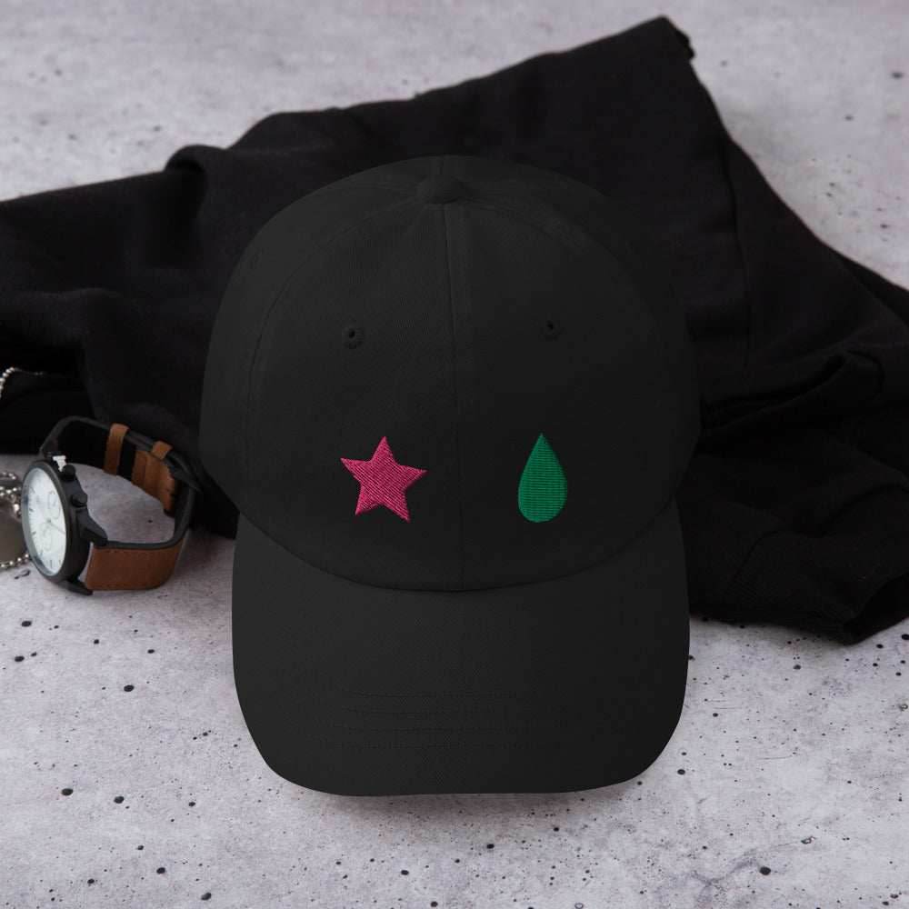 Hisoka Anime Embroidered Dad Hat - Black