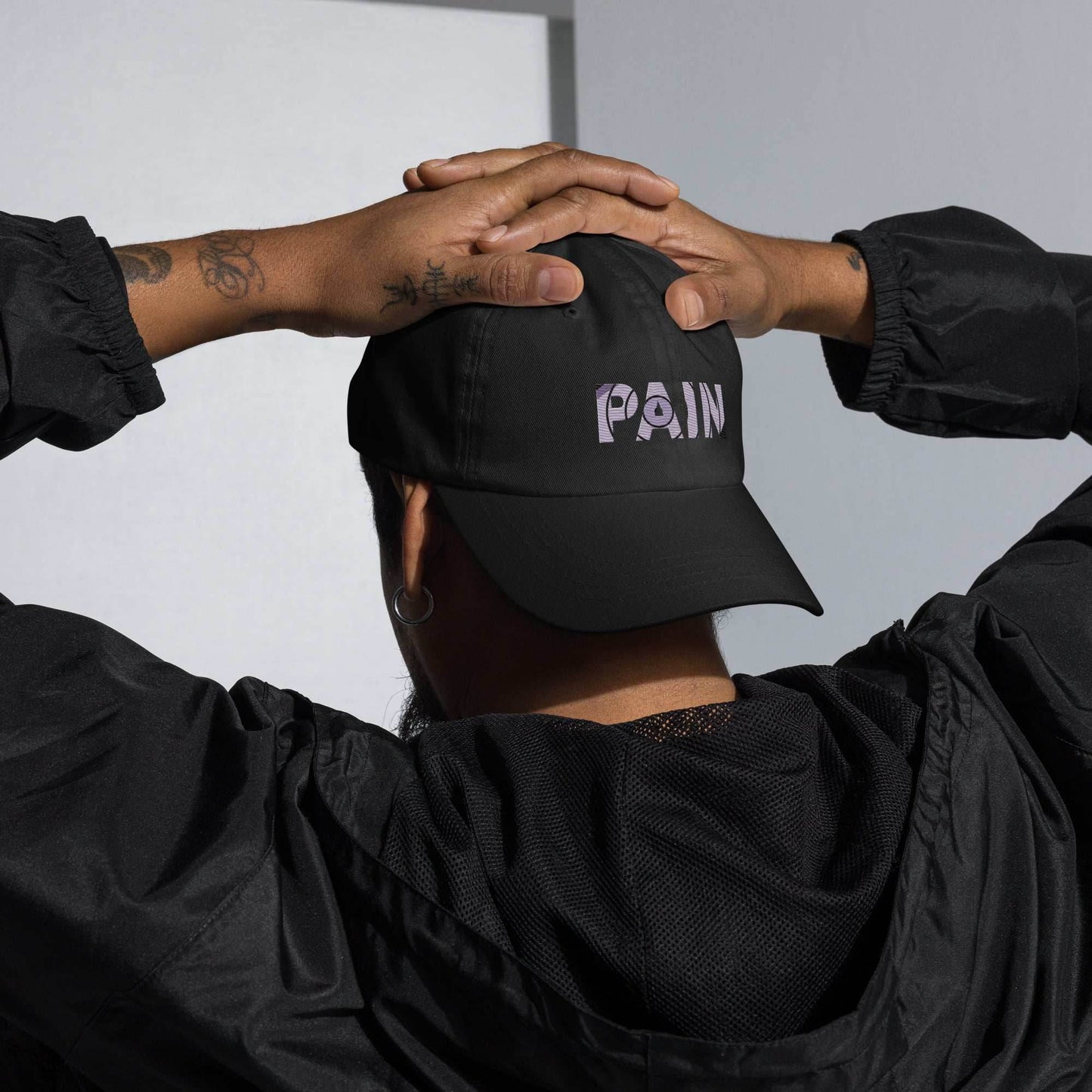 PAIN Embroidered Dad Hat - Black