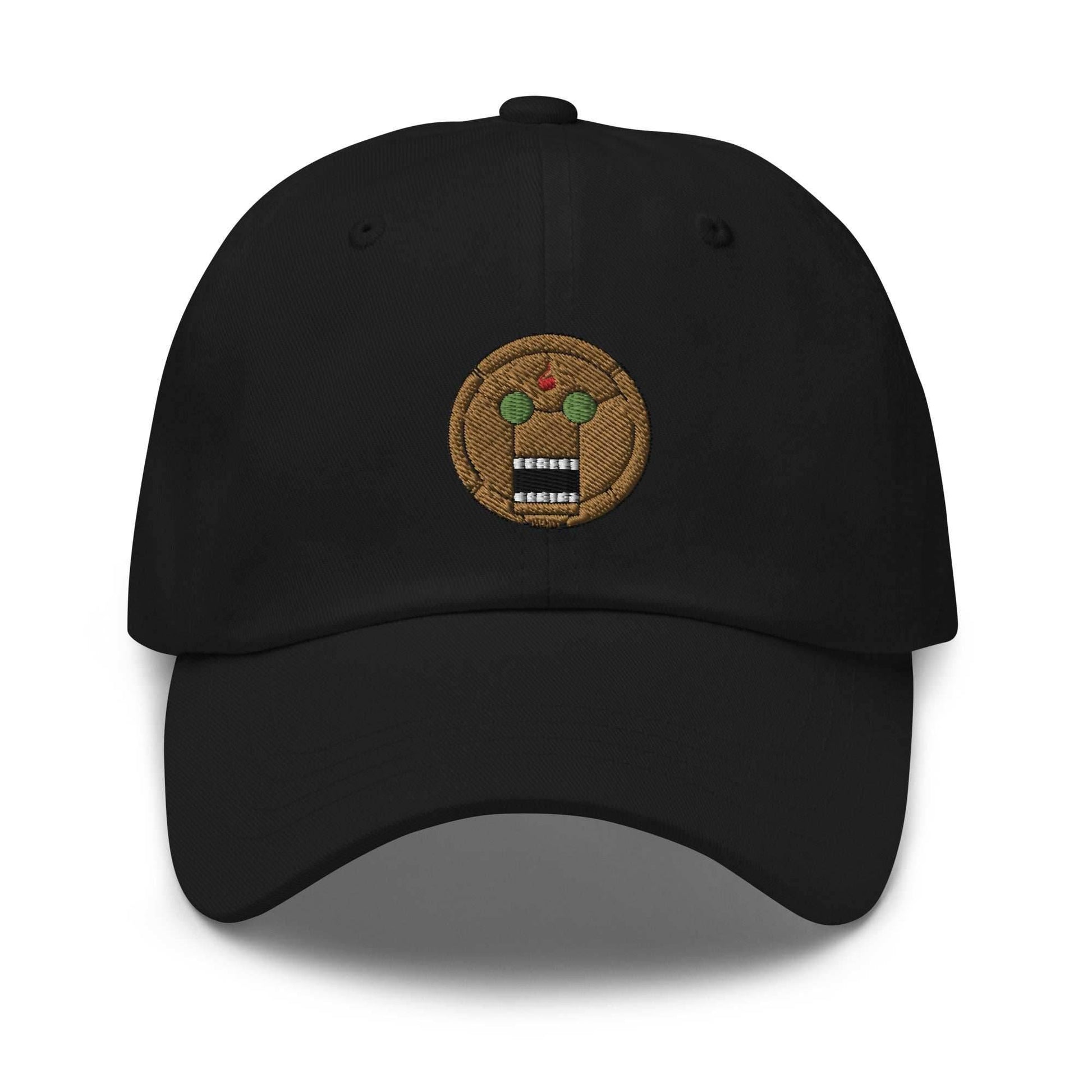 Mechamaru Puppet Embroidered Anime Dad Hat - Black