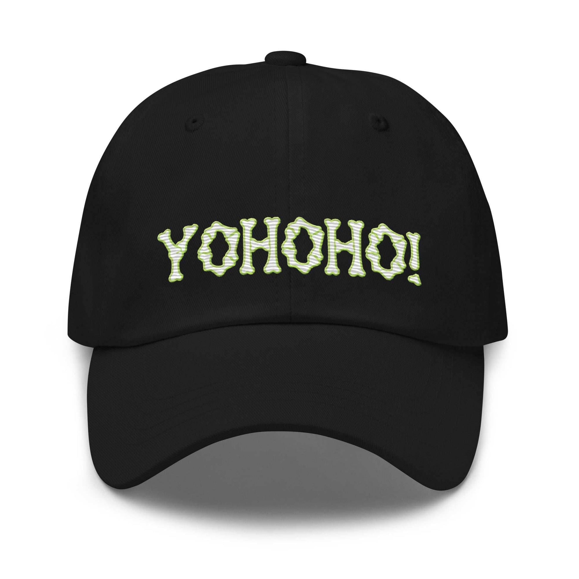 Yohoho Brook Embroidered Unisex Anime Dad Hat - Black