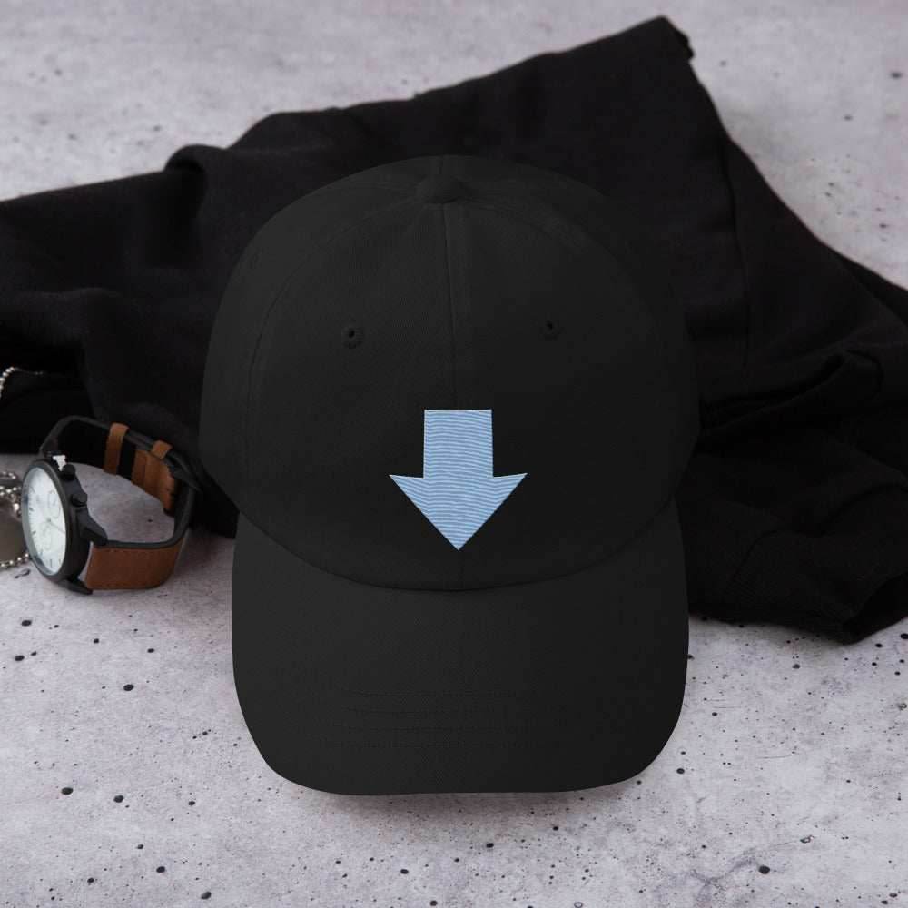 Aang Embroidered Airbender Unisex Anime Dad Hat - Black