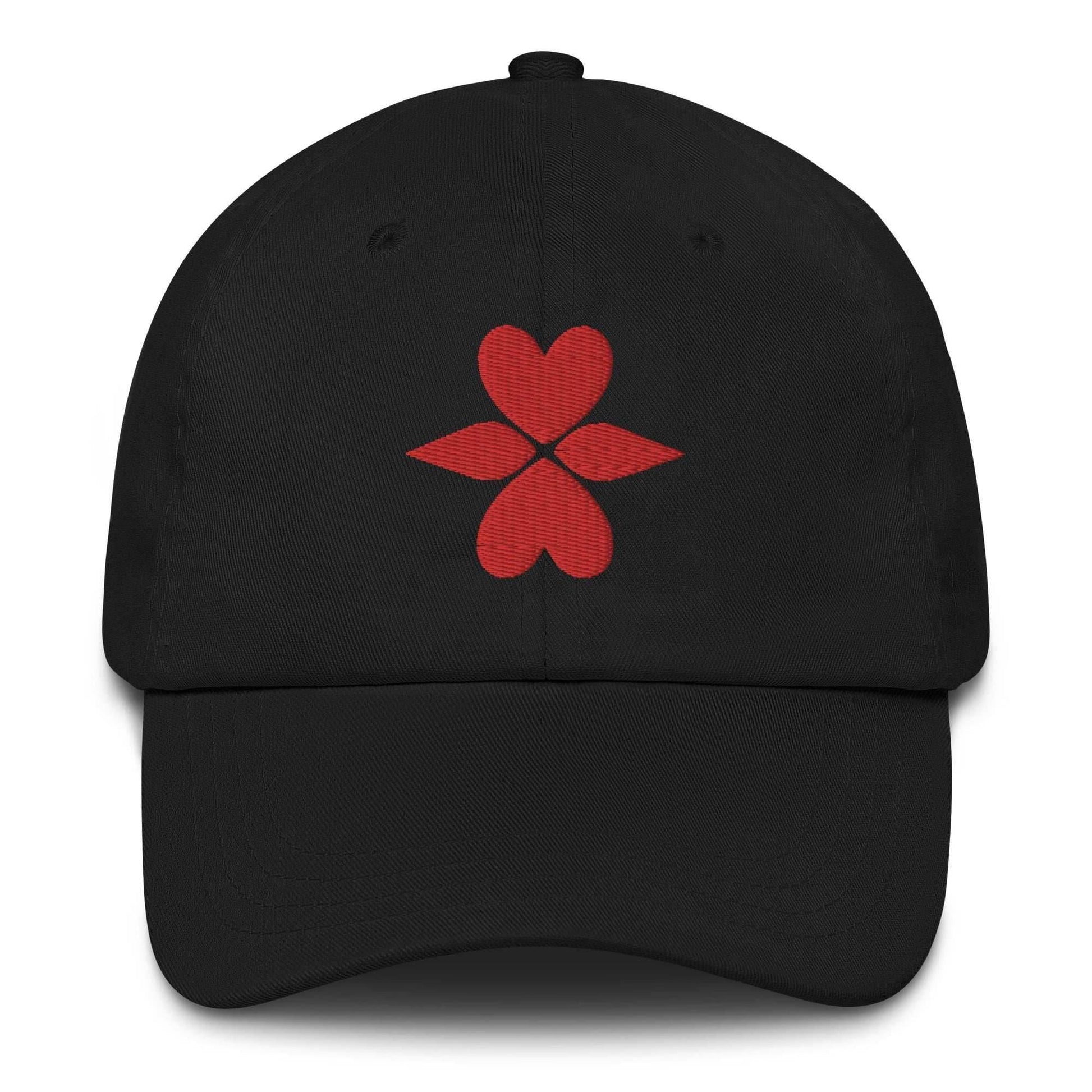 Mitsuri Mark Embroidered Unisex Anime Hat - Black
