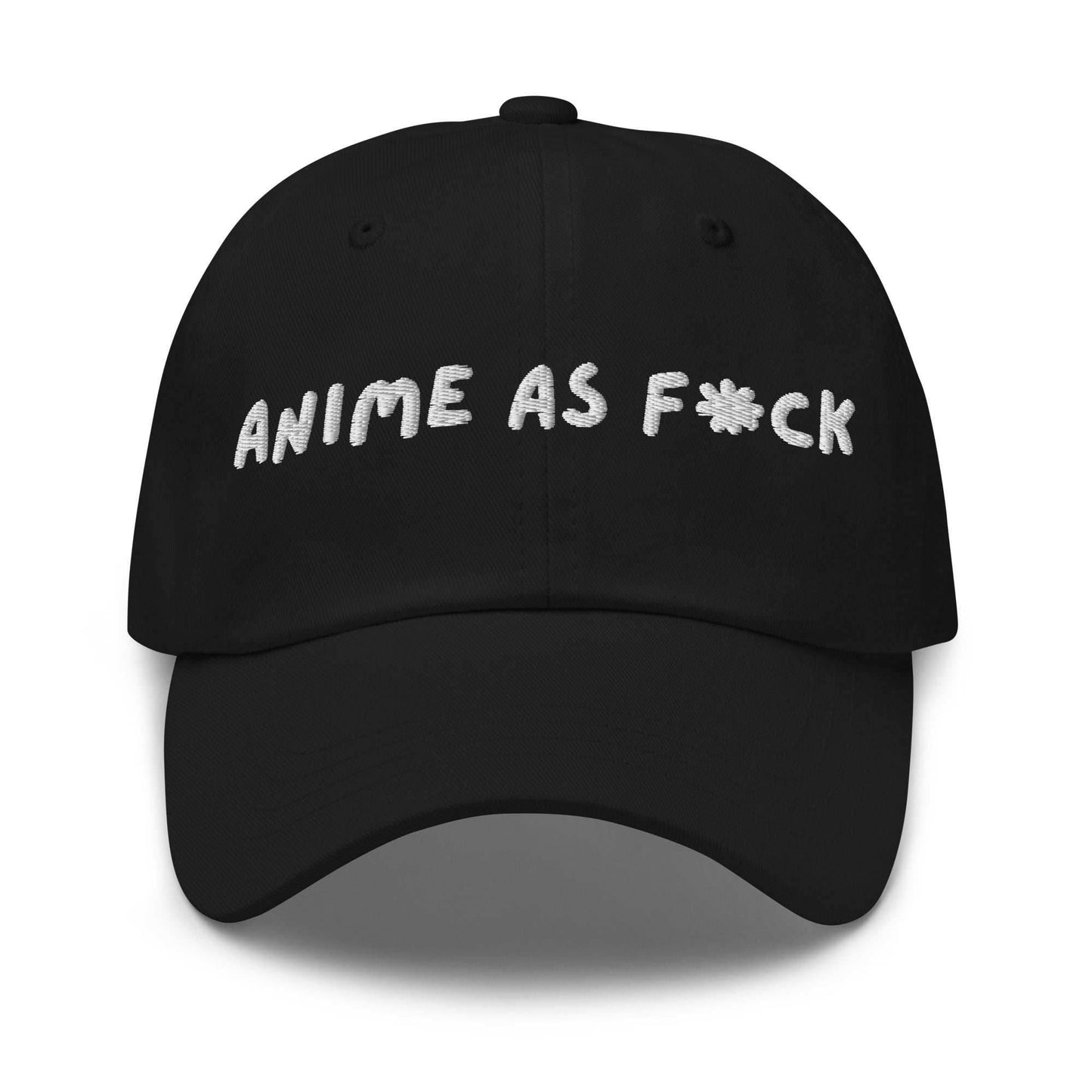Anime As F*ck Embroidered Unisex Anime Hat - Black