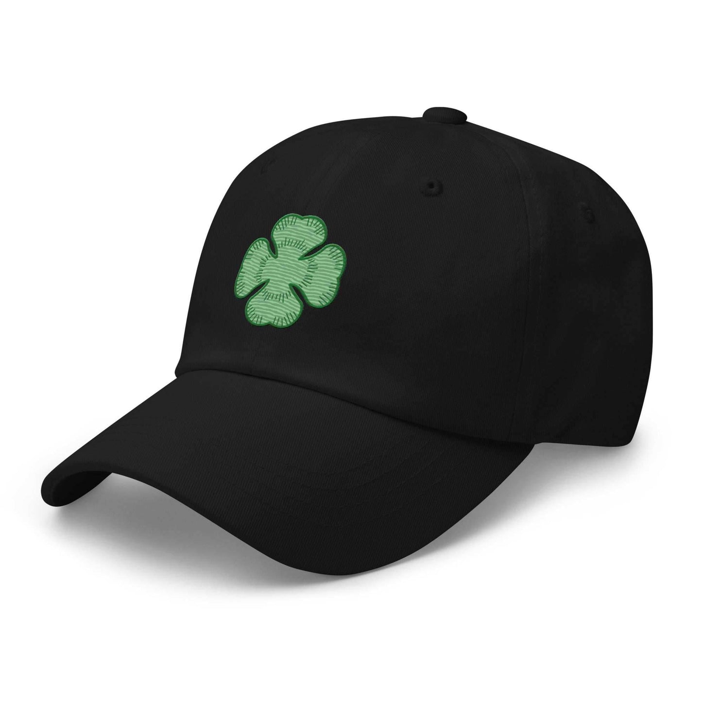 Yuno 4 Leaf Clover Embroidered Unisex Anime Dad Hat - Black