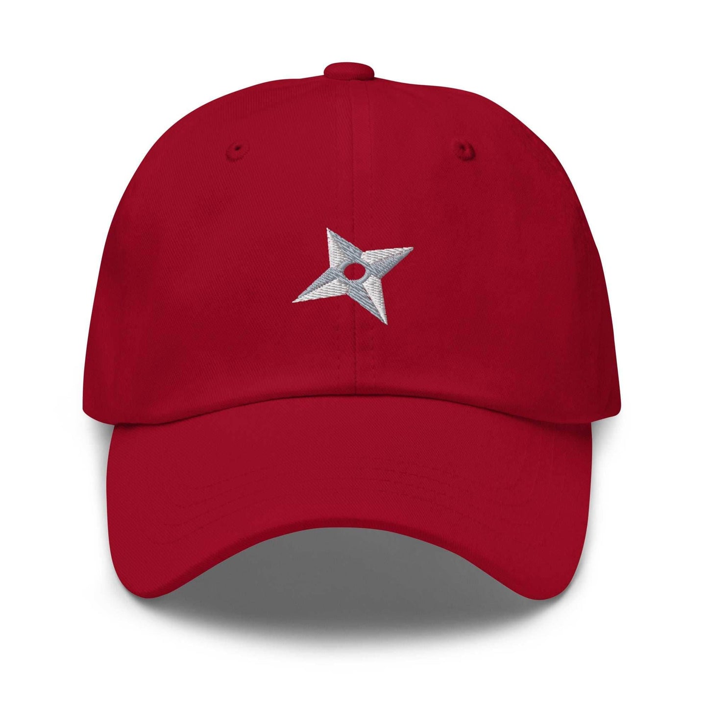 Shuriken Anime Embroidered Dad Hat - Black