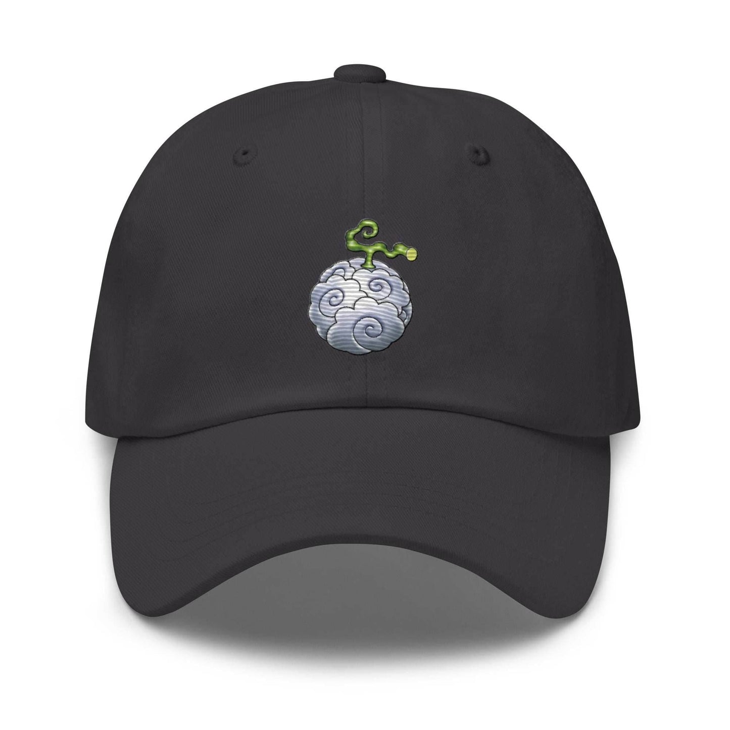 Smoke Smoke Devil Fruit Anime Embroidered Dad Hat - Black