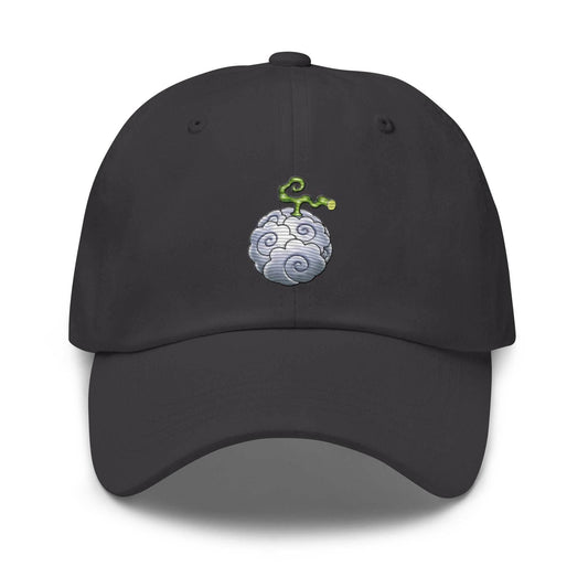 Smoke Smoke Devil Fruit Anime Embroidered Dad Hat - Black