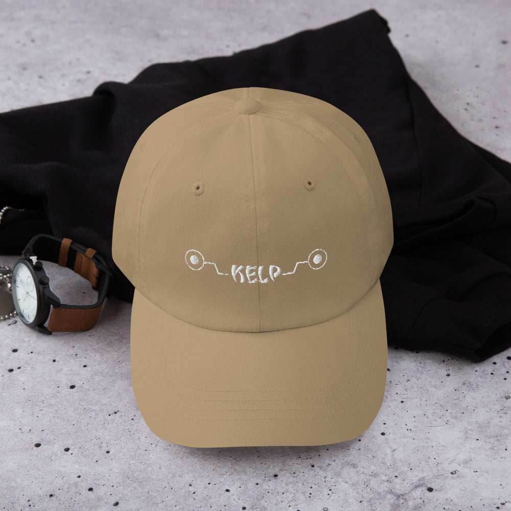 Inumaki Cursed Speech Kelp Anime Embroidered Dad Hat - Khaki
