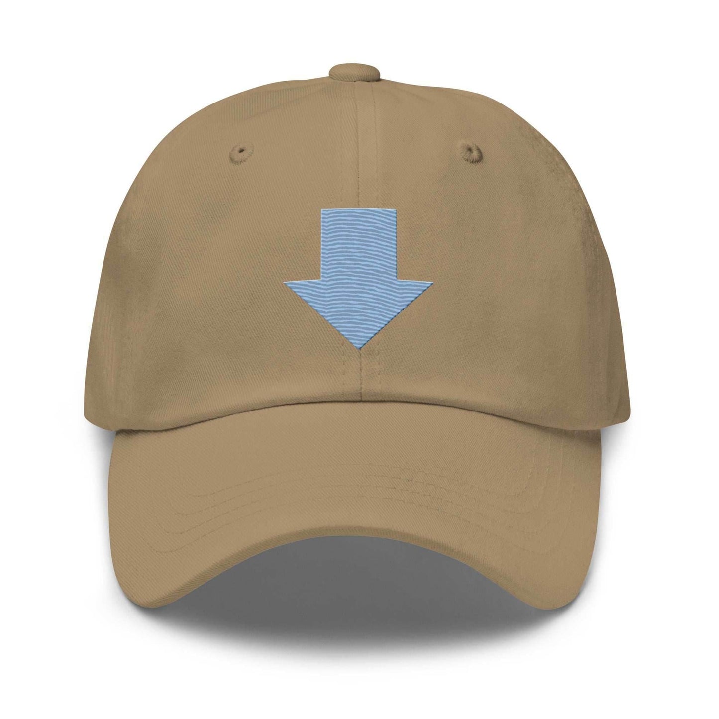 Aang Embroidered Airbender Unisex Anime Dad Hat - Khaki