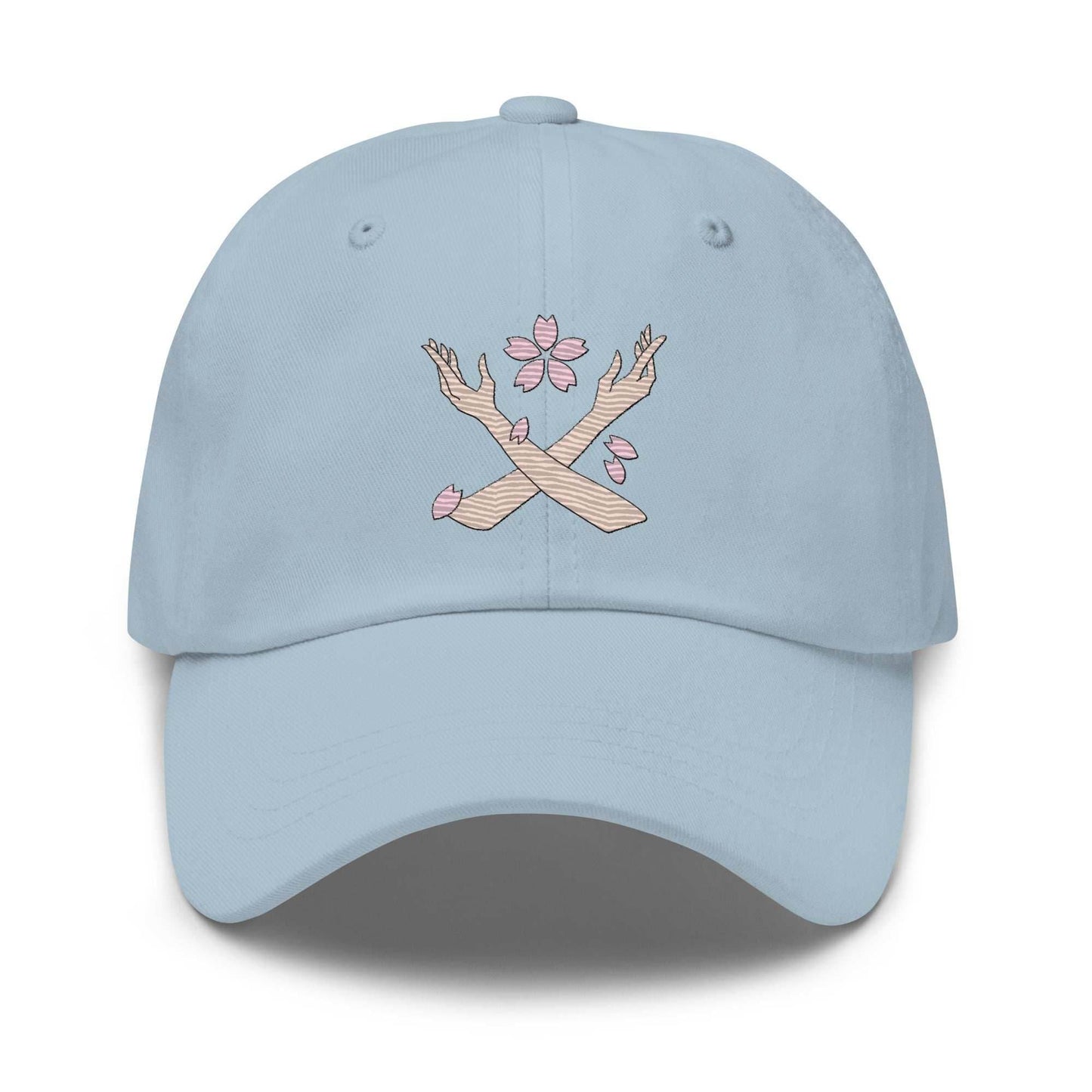 Robin Fleur Emboridered Unisex Anime Dad Hat - Blue