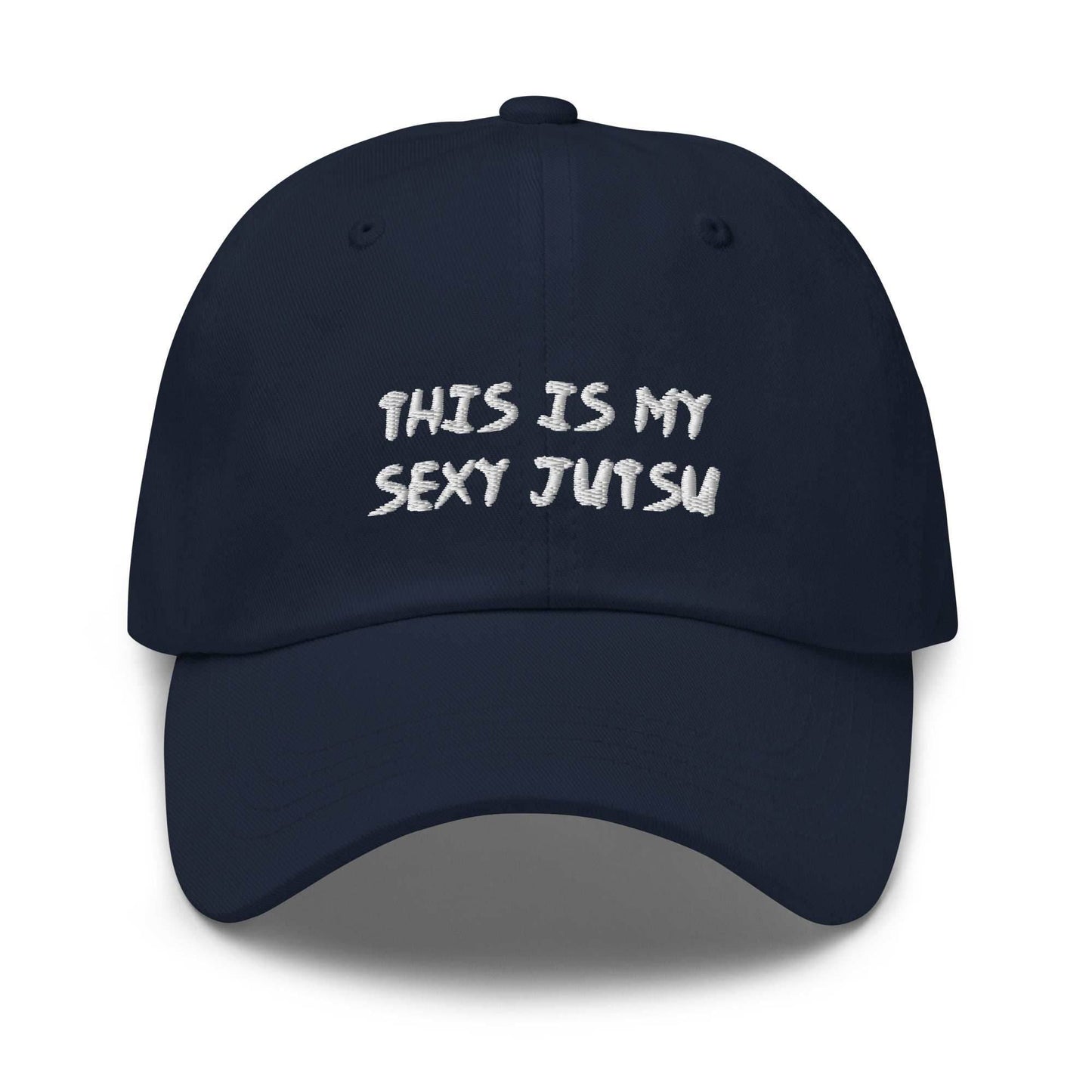 Sexy Jutsu Anime Embroidered Dad Hat - Black