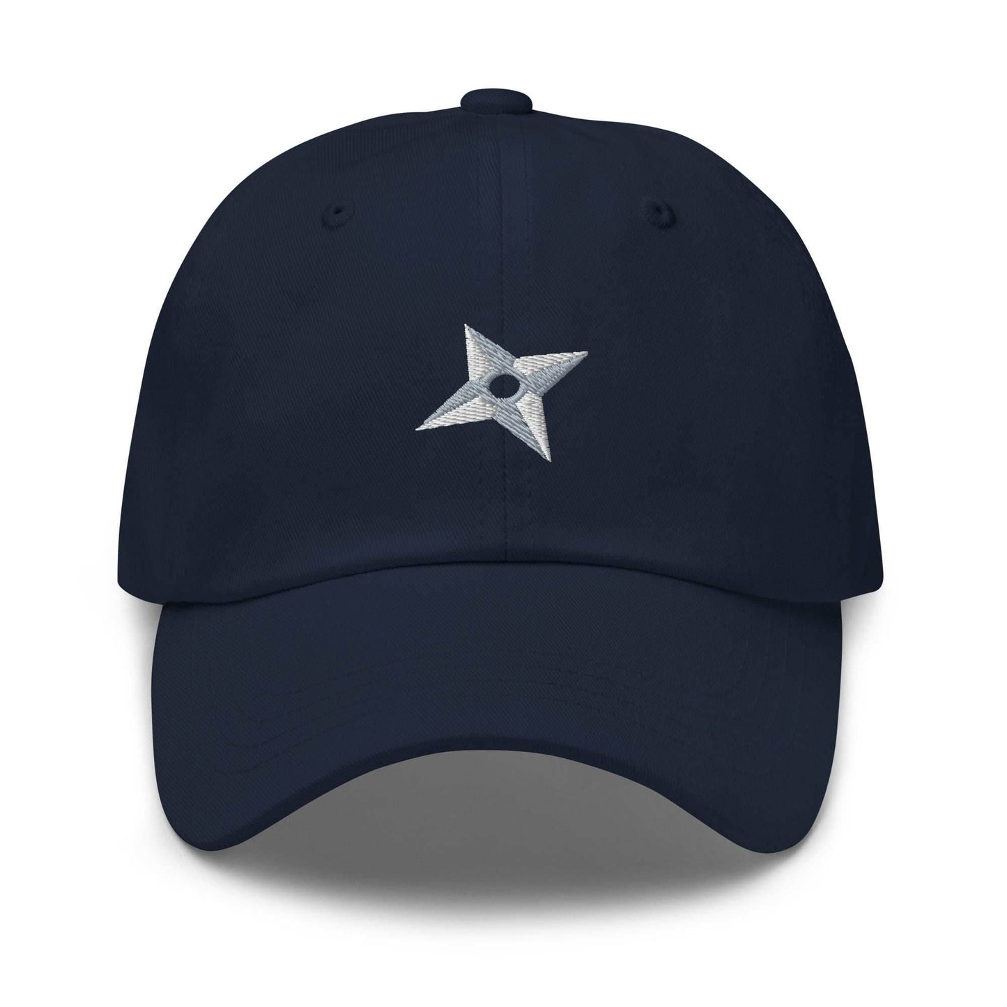 Shuriken Anime Embroidered Dad Hat - Black