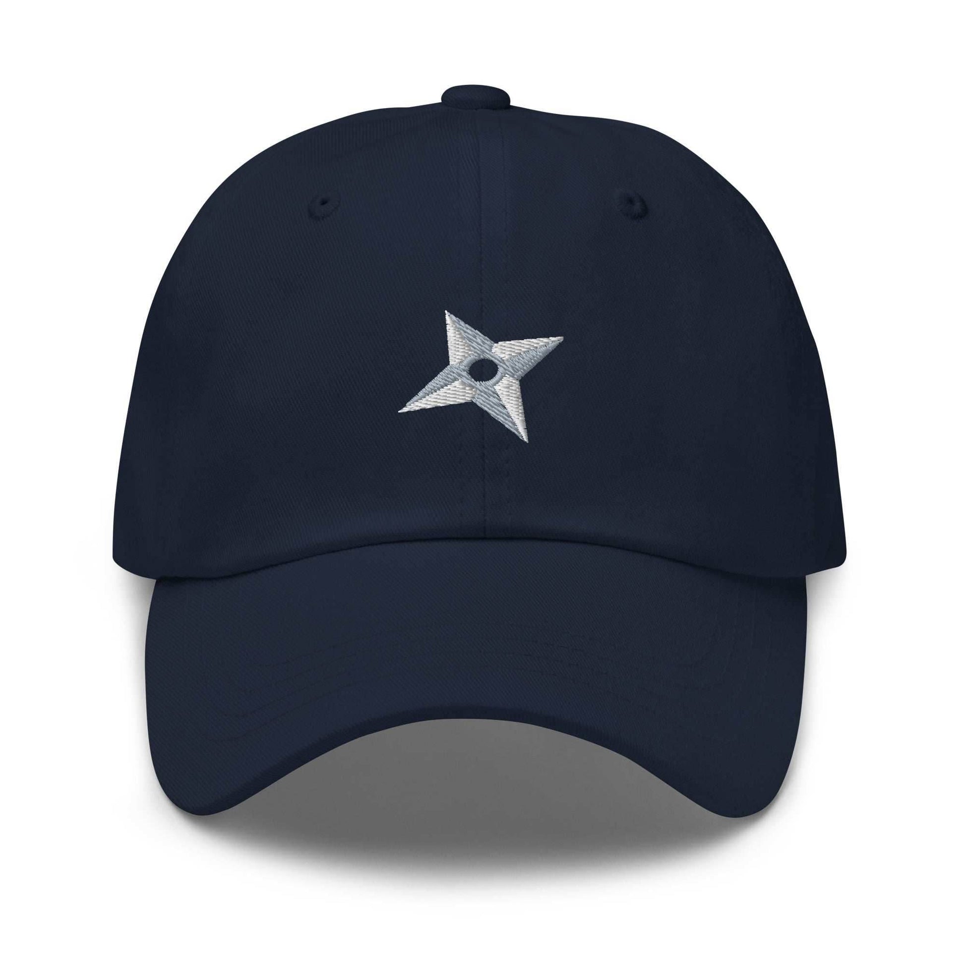 Shuriken Anime Embroidered Dad Hat - Black