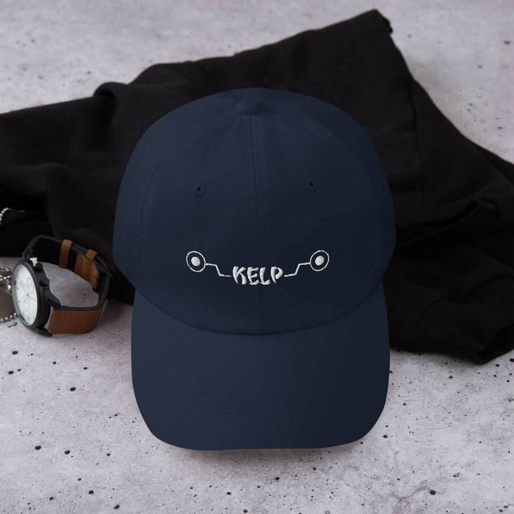 Inumaki Cursed Speech Kelp Anime Embroidered Dad Hat - Navy