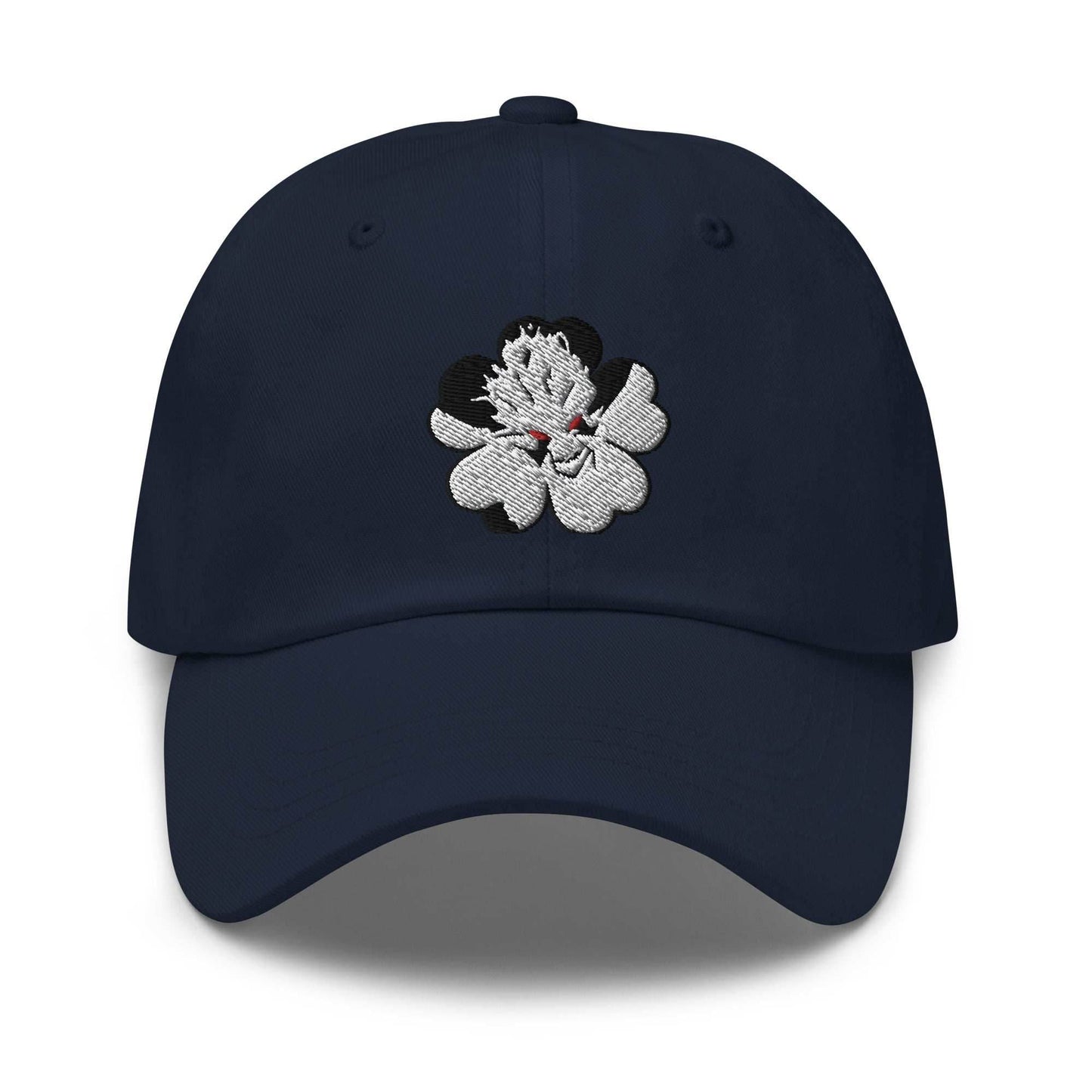 Asta 5 leaf Clover Embroidered unisex Anime Dad Hat - Navy