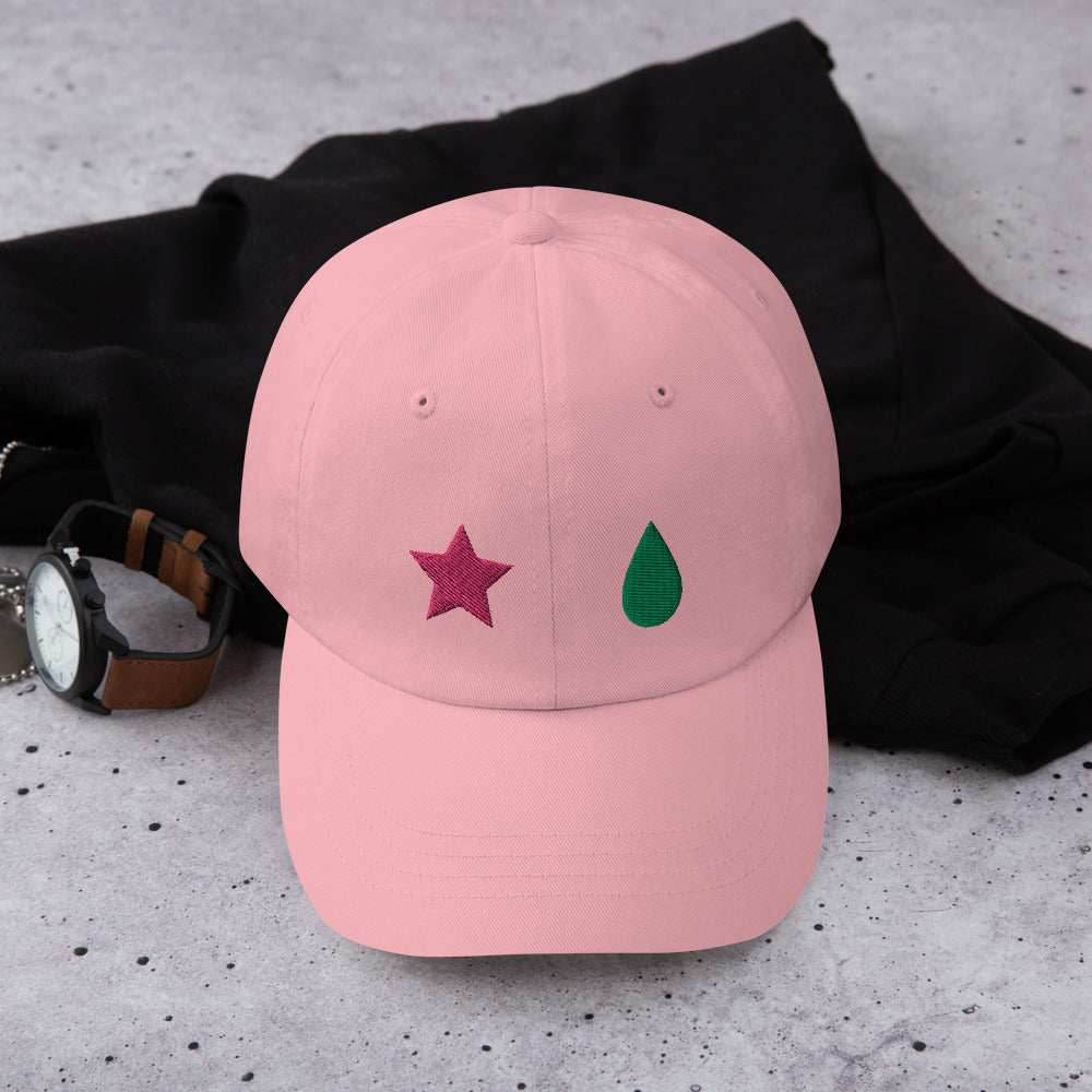 Hisoka Anime Embroidered Dad Hat - Pink