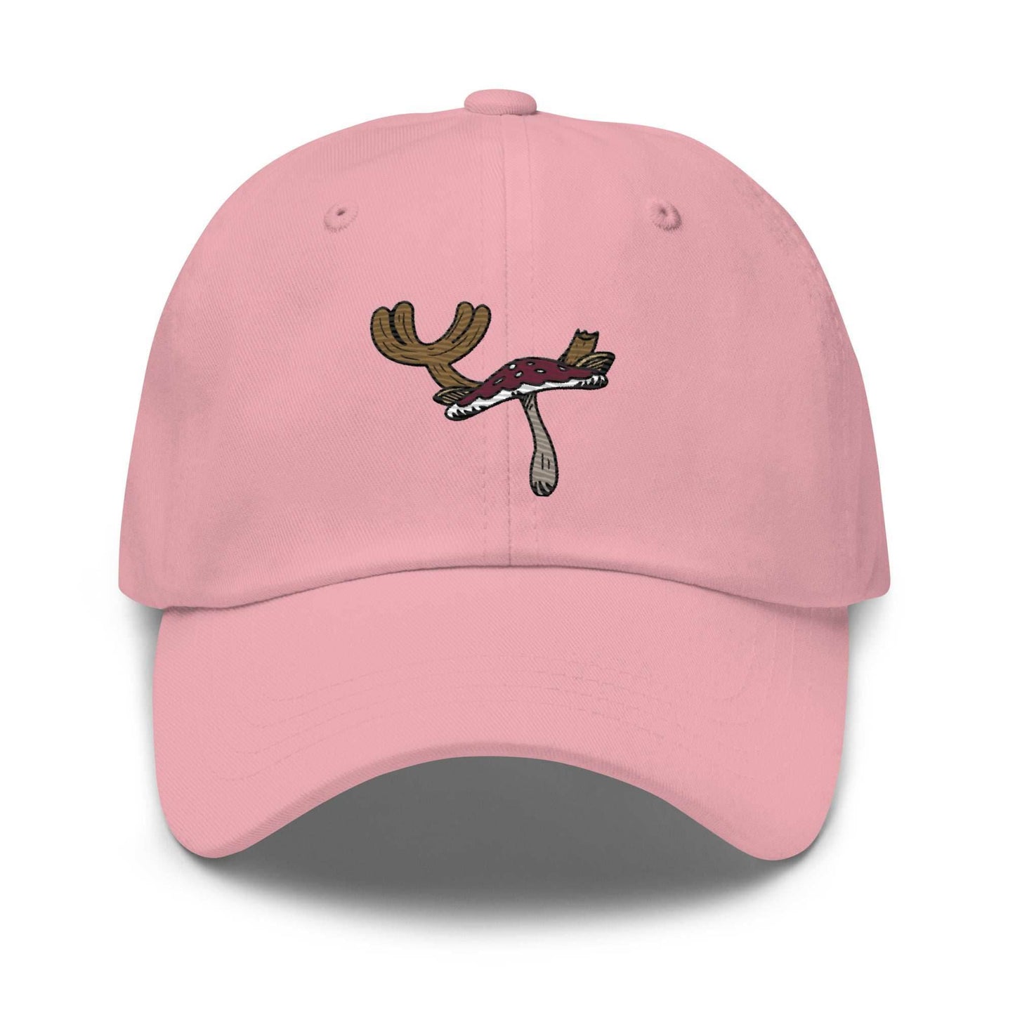 Chopper Mushroom Embroidered Unisex Anime Dad hat - Pink