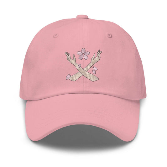 Robin Fleur Emboridered Unisex Anime Dad Hat - Pink
