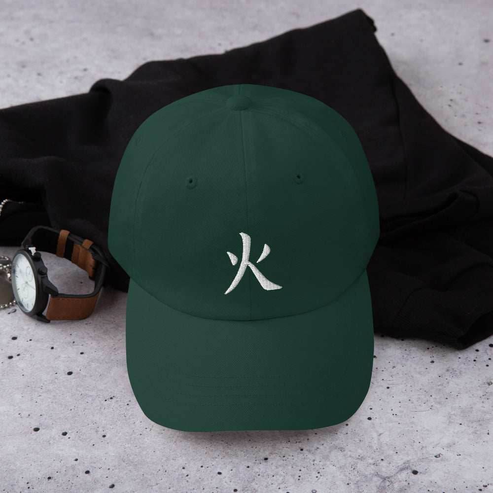Hokage Anime Embroidered Dad hat - Green